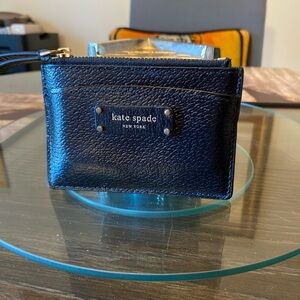 Kate Spade Navy Leather Wristlet